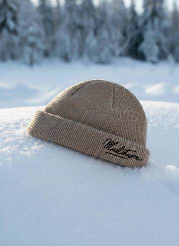 RECYCLED FISHERMAN BEANIE BROWN