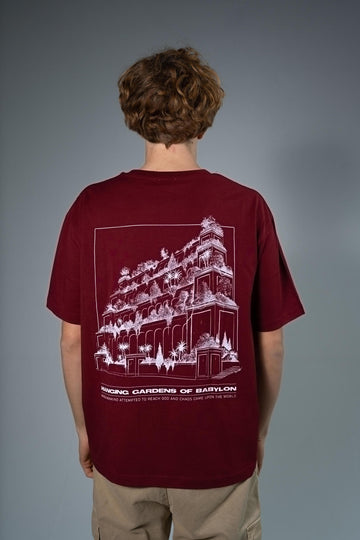 BABYLON TEE BURGUNDY