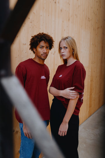 BABYLON TEE BURGUNDY