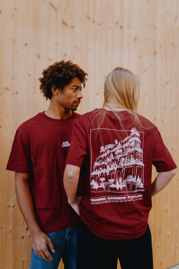 BABYLON TEE BURGUNDY