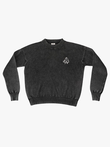 HIELO KNIT PULLOVER WASHED BLACK