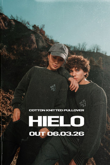 Cotton Knitted Pullover Maelstrom Hielo