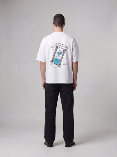 ANNIVERSARY HOURGLASS HEAVY BOXY TEE WHITE