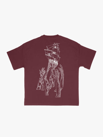 ARGO TEE BURGUNDY