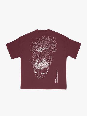 MLSTRM TEE BURGUNDY
